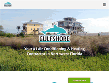 Tablet Screenshot of gulfshoreair.com